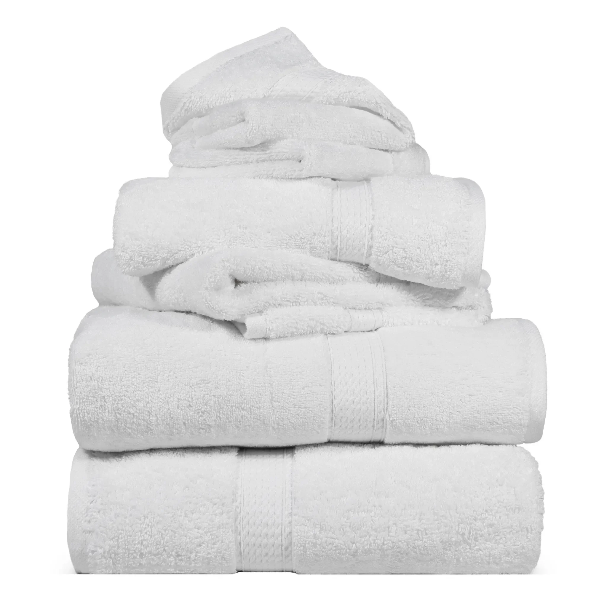 Madison Egyptian Cotton Plush Heavyweight 6 Piece Towel Set - Egyptian Cotton Towel Set by Superior Brand
