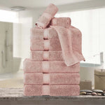 100% Egyptian Cotton Madison Plush Towel Set 9 Piece - Egyptian Cotton Towel Set by Superior Brand