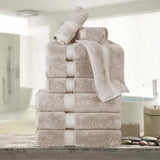 100% Egyptian Cotton Madison Plush Towel Set 9 Piece - Egyptian Cotton Towel Set by Superior Brand