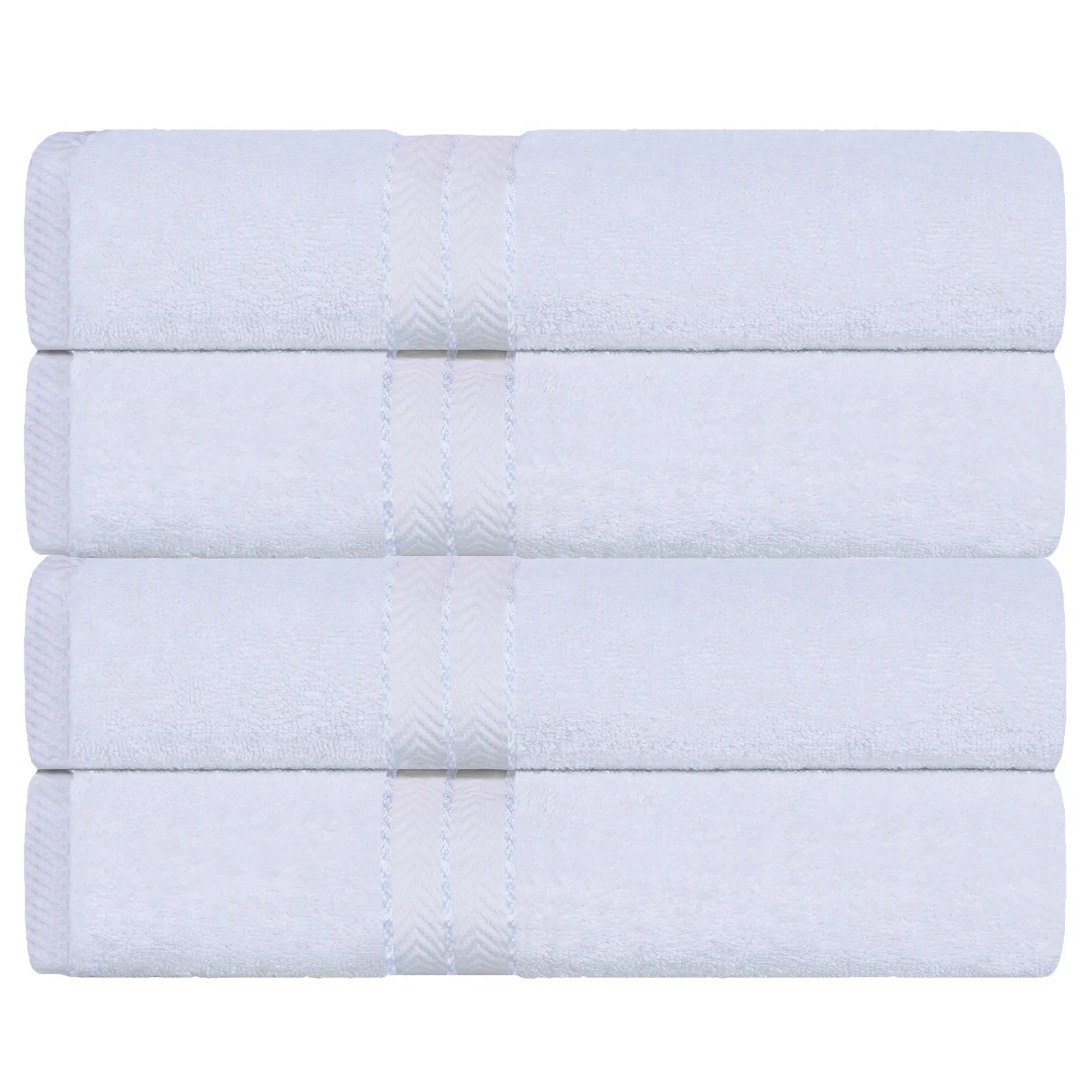 Hotel Turkish Cotton Plush Bath Towel Set 4-Piece - Bath Towel by Superior Brand