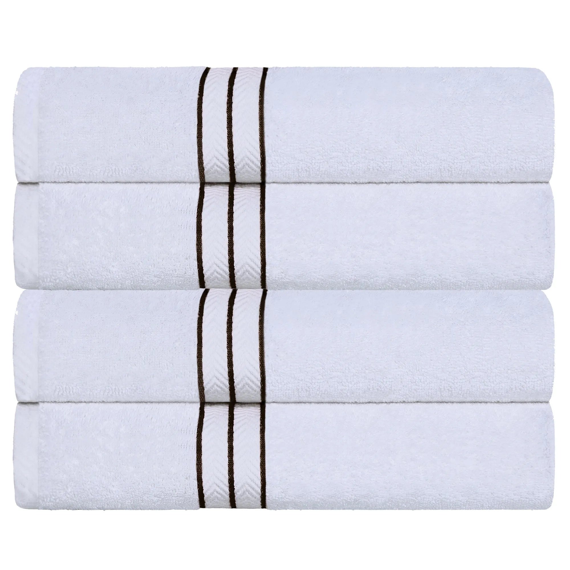 Hotel Turkish Cotton Plush Bath Towel Set 4-Piece - Bath Towel by Superior Brand