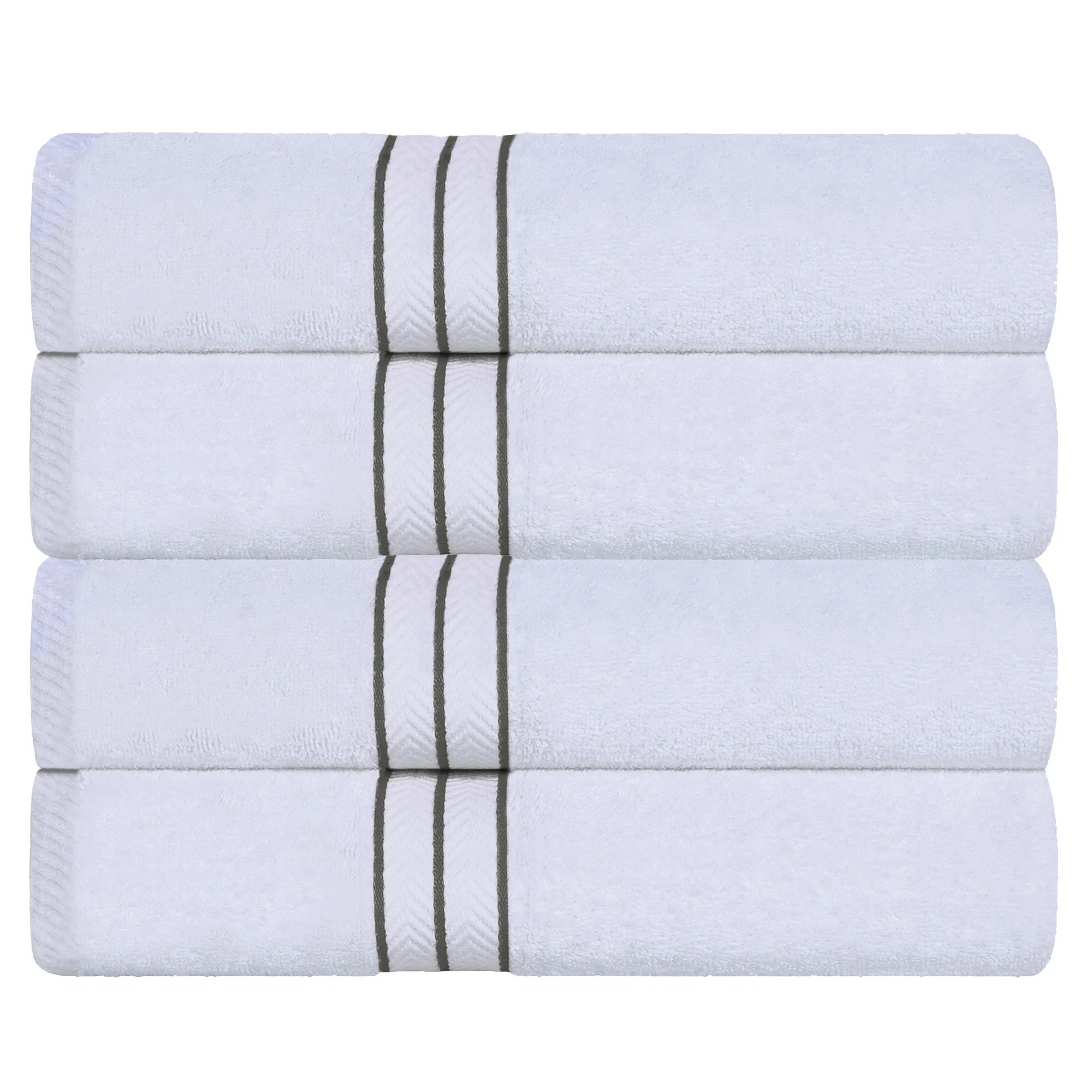 Hotel Turkish Cotton Plush Bath Towel Set 4-Piece - Bath Towel by Superior Brand