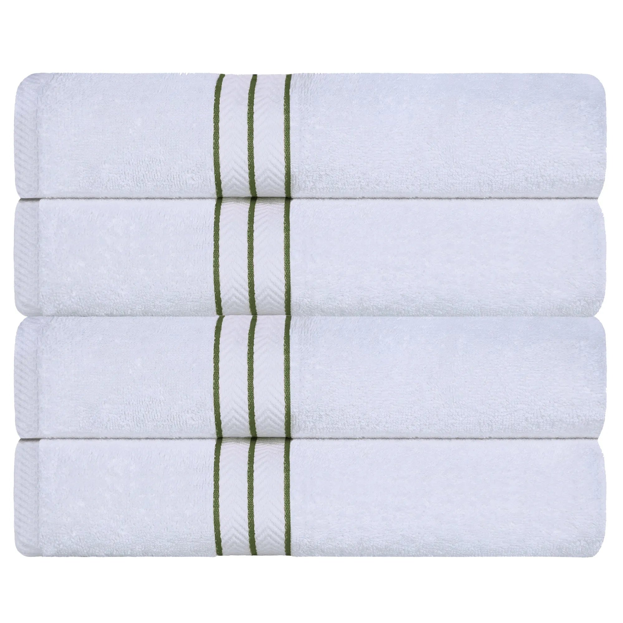 Hotel Turkish Cotton Plush Bath Towel Set 4-Piece - Bath Towel by Superior Brand