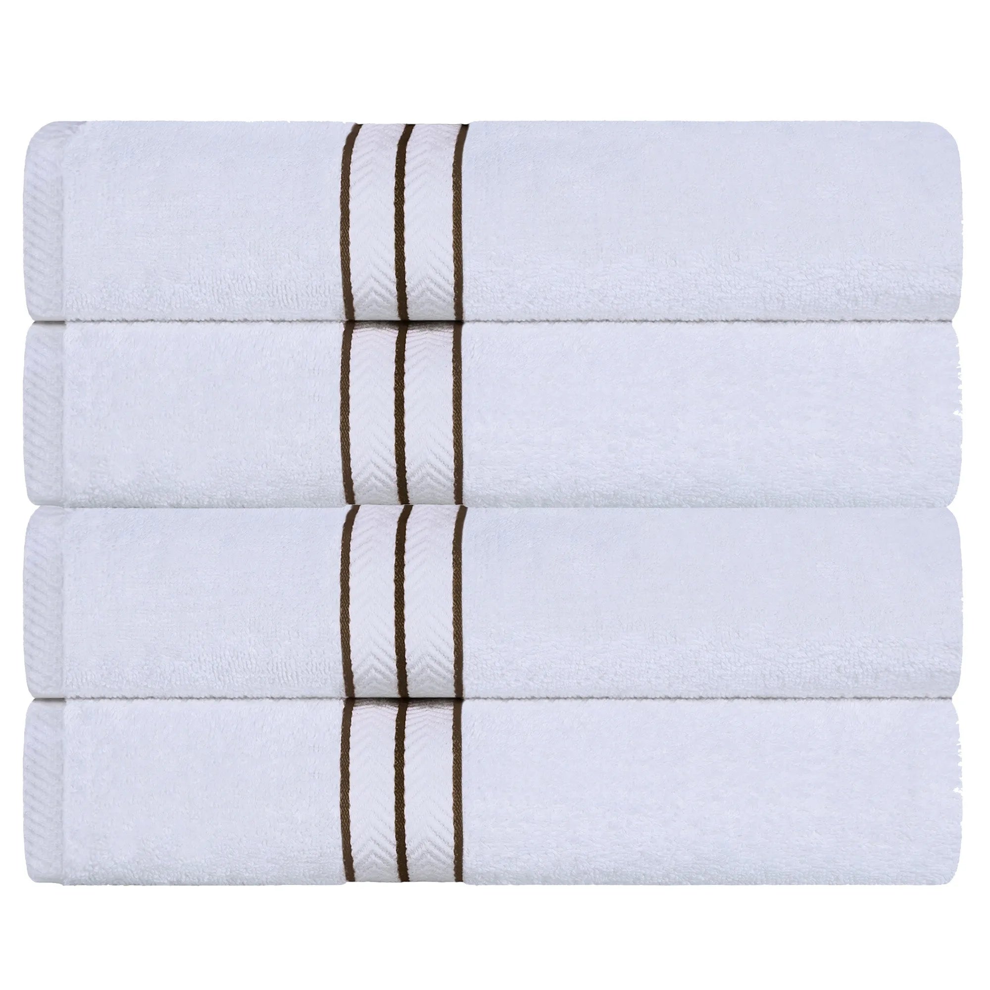 Hotel Turkish Cotton Plush Bath Towel Set 4-Piece - Bath Towel by Superior Brand