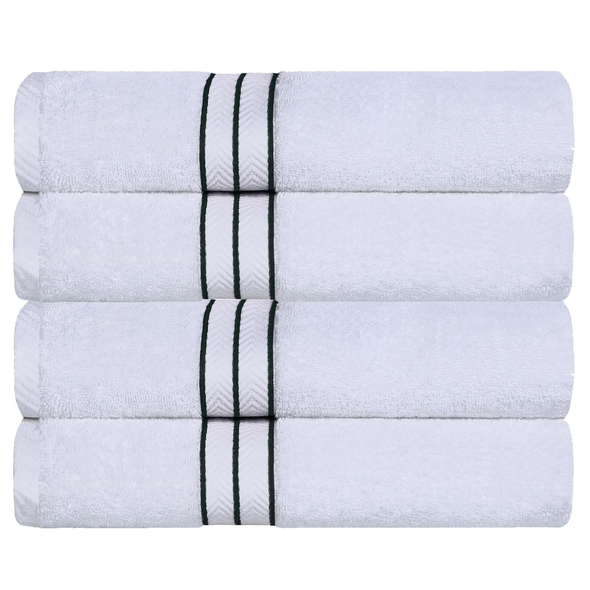 Hotel Turkish Cotton Plush Bath Towel Set 4-Piece - Bath Towel by Superior Brand