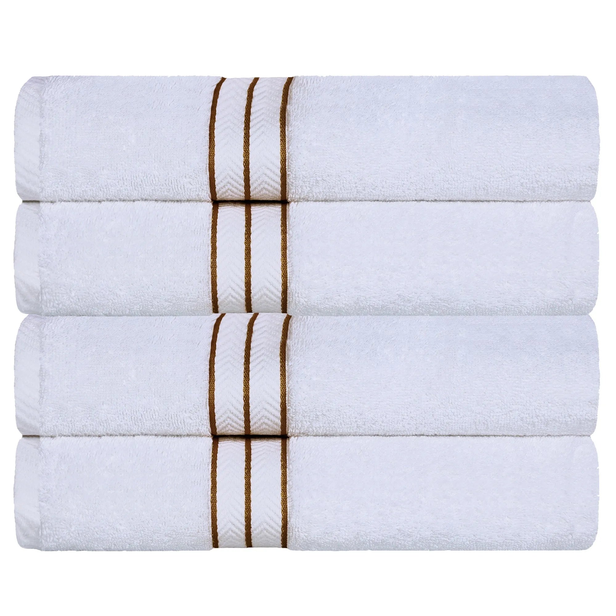 Hotel Turkish Cotton Plush Bath Towel Set 4-Piece - Bath Towel by Superior Brand