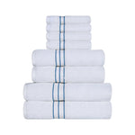 Hotel Turkish Cotton Plush Towel Set 8 Piece - Towel Set by Superior Brand