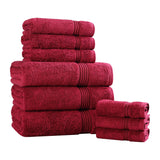 Egyptian Cotton Heritage Plush Towel Set 9 Piece - Egyptian Cotton Towel Set by Superior Brand