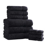Egyptian Cotton Heritage Plush Towel Set 9 Piece - Egyptian Cotton Towel Set by Superior Brand