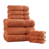 Egyptian Cotton Heritage Plush Towel Set 9 Piece - Egyptian Cotton Towel Set by Superior Brand