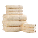 Egyptian Cotton Heritage Plush Towel Set 9 Piece - Egyptian Cotton Towel Set by Superior Brand