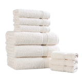 Egyptian Cotton Heritage Plush Towel Set 9 Piece - Egyptian Cotton Towel Set by Superior Brand