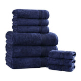 Egyptian Cotton Heritage Plush Towel Set 9 Piece - Egyptian Cotton Towel Set by Superior Brand