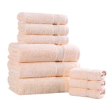 Egyptian Cotton Heritage Plush Towel Set 9 Piece - Egyptian Cotton Towel Set by Superior Brand