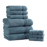 Egyptian Cotton Heritage Plush Towel Set 9 Piece - Egyptian Cotton Towel Set by Superior Brand
