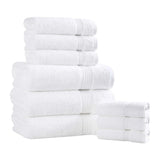 Egyptian Cotton Heritage Plush Towel Set 9 Piece - Egyptian Cotton Towel Set by Superior Brand