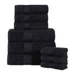 Oregon Organic Cotton Medium Weight Solid 9-Piece Towel Set - Towel Set by Superior Brand