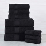 Oregon Organic Cotton Medium Weight Solid 9-Piece Towel Set - Towel Set by Superior Brand