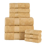 Oregon Organic Cotton Medium Weight Solid 9-Piece Towel Set - Towel Set by Superior Brand