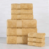 Oregon Organic Cotton Medium Weight Solid 9-Piece Towel Set - Towel Set by Superior Brand