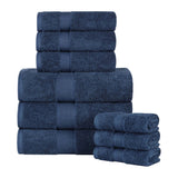 Oregon Organic Cotton Medium Weight Solid 9-Piece Towel Set - Towel Set by Superior Brand
