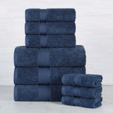 Oregon Organic Cotton Medium Weight Solid 9-Piece Towel Set - Towel Set by Superior Brand