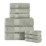 Oregon Organic Cotton Medium Weight Solid 9-Piece Towel Set - Towel Set by Superior Brand
