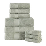 Oregon Organic Cotton Medium Weight Solid 9-Piece Towel Set - Towel Set by Superior Brand
