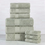 Oregon Organic Cotton Medium Weight Solid 9-Piece Towel Set - Towel Set by Superior Brand