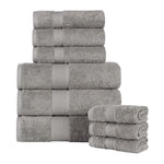 Oregon Organic Cotton Medium Weight Solid 9-Piece Towel Set - Towel Set by Superior Brand