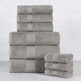 Oregon Organic Cotton Medium Weight Solid 9-Piece Towel Set - Towel Set by Superior Brand
