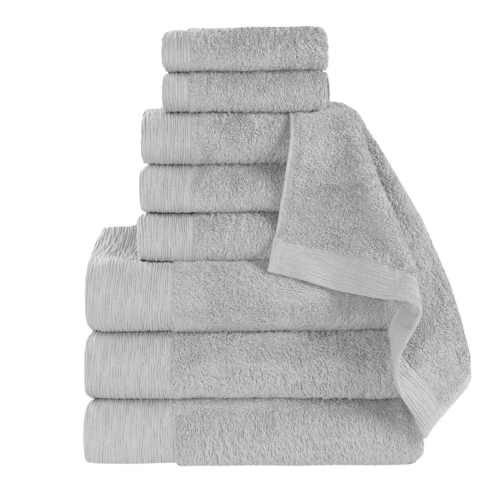 Rayon from Bamboo Eco-Friendly Fluffy Soft Solid 9 Piece Towel Set - Towel Set by Superior Brand
