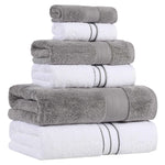 Turkish Cotton Plush Towel Set 6 Piece - Turkish Towel Bundle by Superior Brand