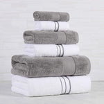 Turkish Cotton Plush Towel Set 6 Piece - Turkish Towel Bundle by Superior Brand