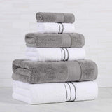 Turkish Cotton Plush Towel Set 6 Piece - Turkish Towel Bundle by Superior Brand