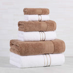 Turkish Cotton Plush Towel Set 6 Piece - Turkish Towel Bundle by Superior Brand