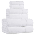 Turkish Cotton Plush Towel Set 6 Piece - Turkish Towel Bundle by Superior Brand