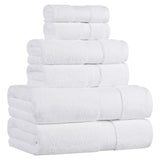 Turkish Cotton Plush Towel Set 6 Piece - Turkish Towel Bundle by Superior Brand
