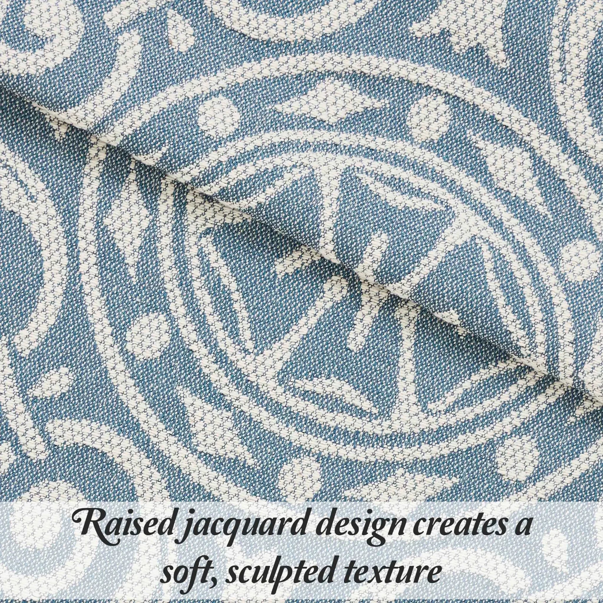 Lightweight Cotton Blend Oversized King Bedspread Sets Adalie Medallion Jacquard - Bedspread by Superior Brand