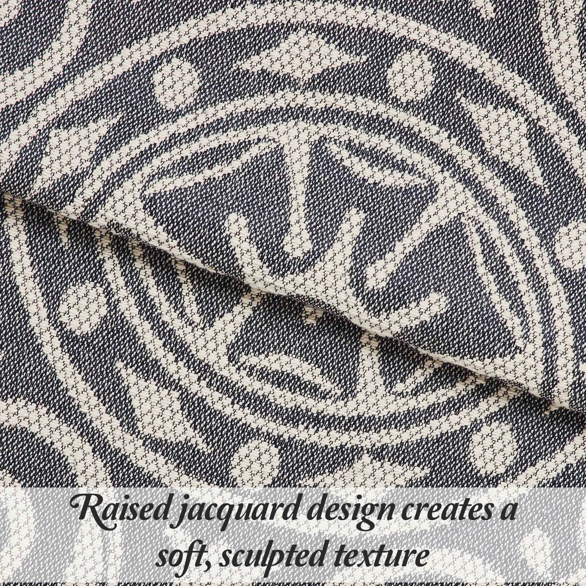 Lightweight Cotton Blend Oversized King Bedspread Sets Adalie Medallion Jacquard - Bedspread by Superior Brand