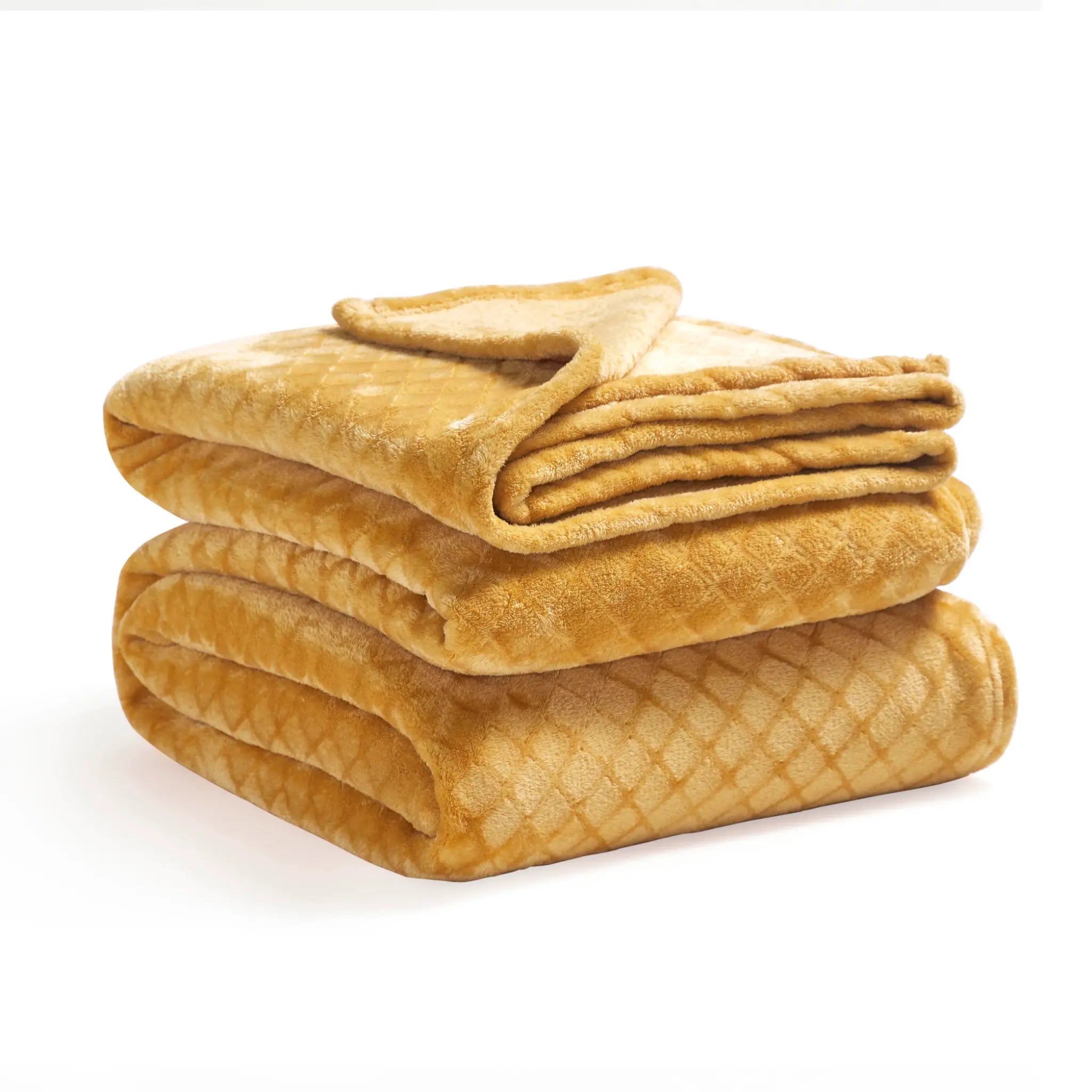 Flannel Fleece Blanket – Alaska Diamond Quilted - Warm and Plush - Blanket by Superior Brand