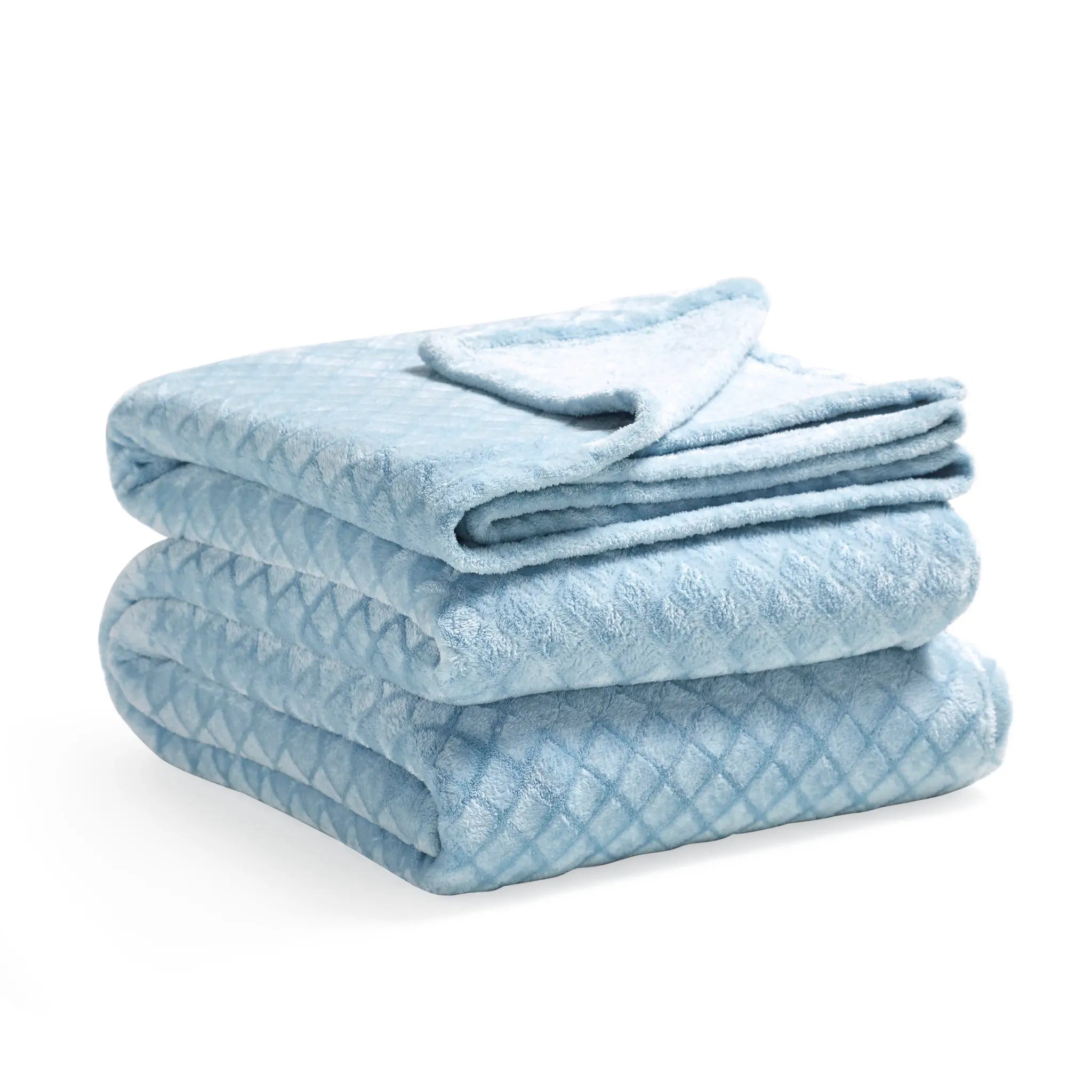 Flannel Fleece Blanket – Alaska Diamond Quilted - Warm and Plush - Blanket by Superior Brand