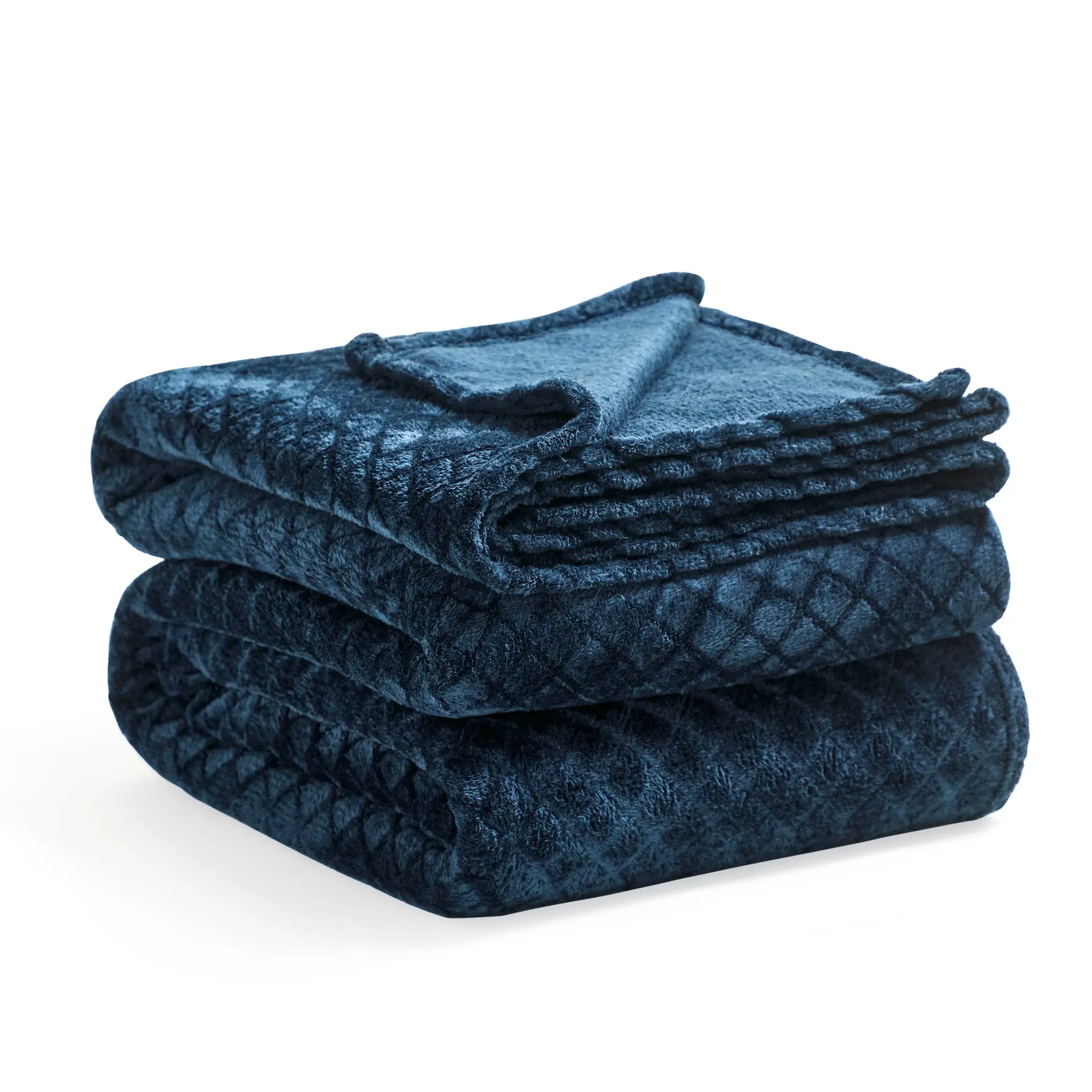 Flannel Fleece Blanket – Alaska Diamond Quilted - Warm and Plush - Blanket by Superior Brand