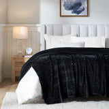 Flannel Fleece Blanket – Alaska Diamond Quilted - Warm and Plush - Blanket by Superior Brand