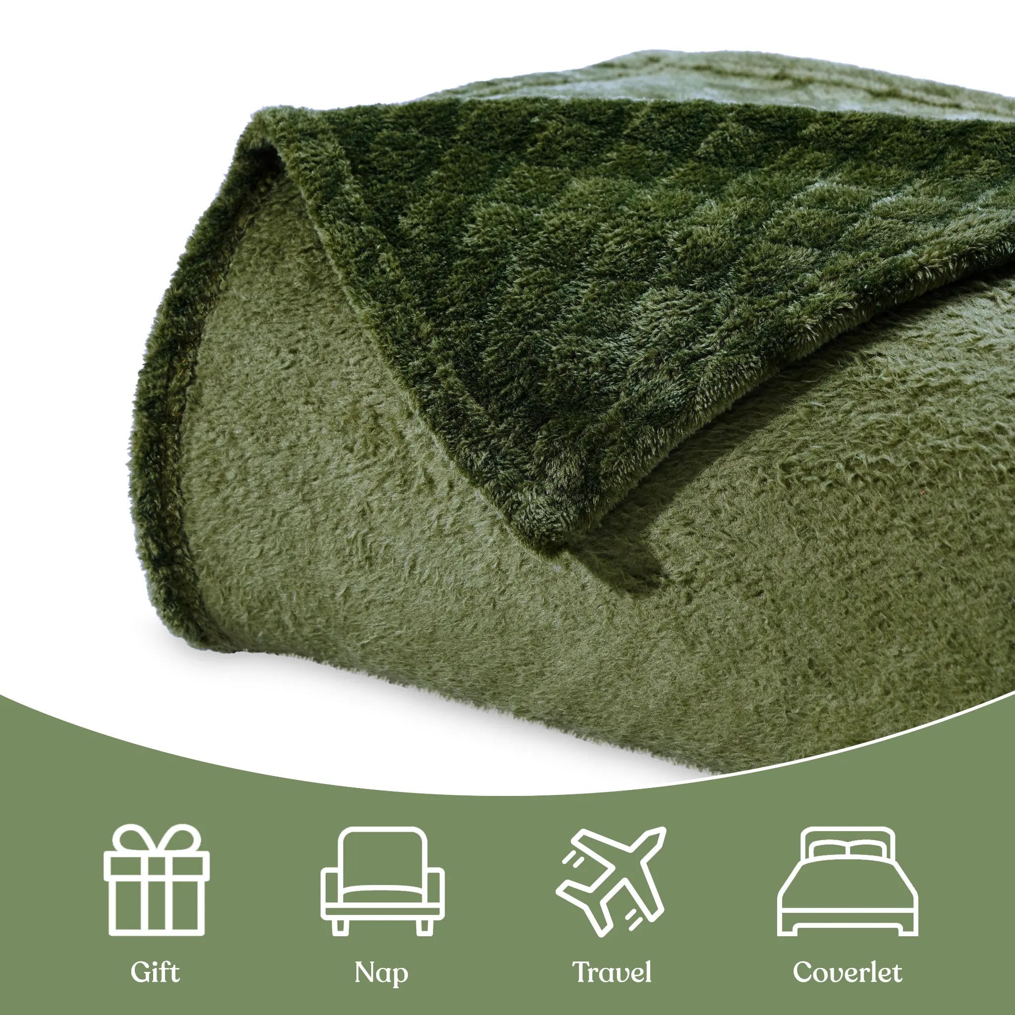 Flannel Fleece Blanket – Alaska Diamond Quilted - Warm and Plush - Blanket by Superior Brand