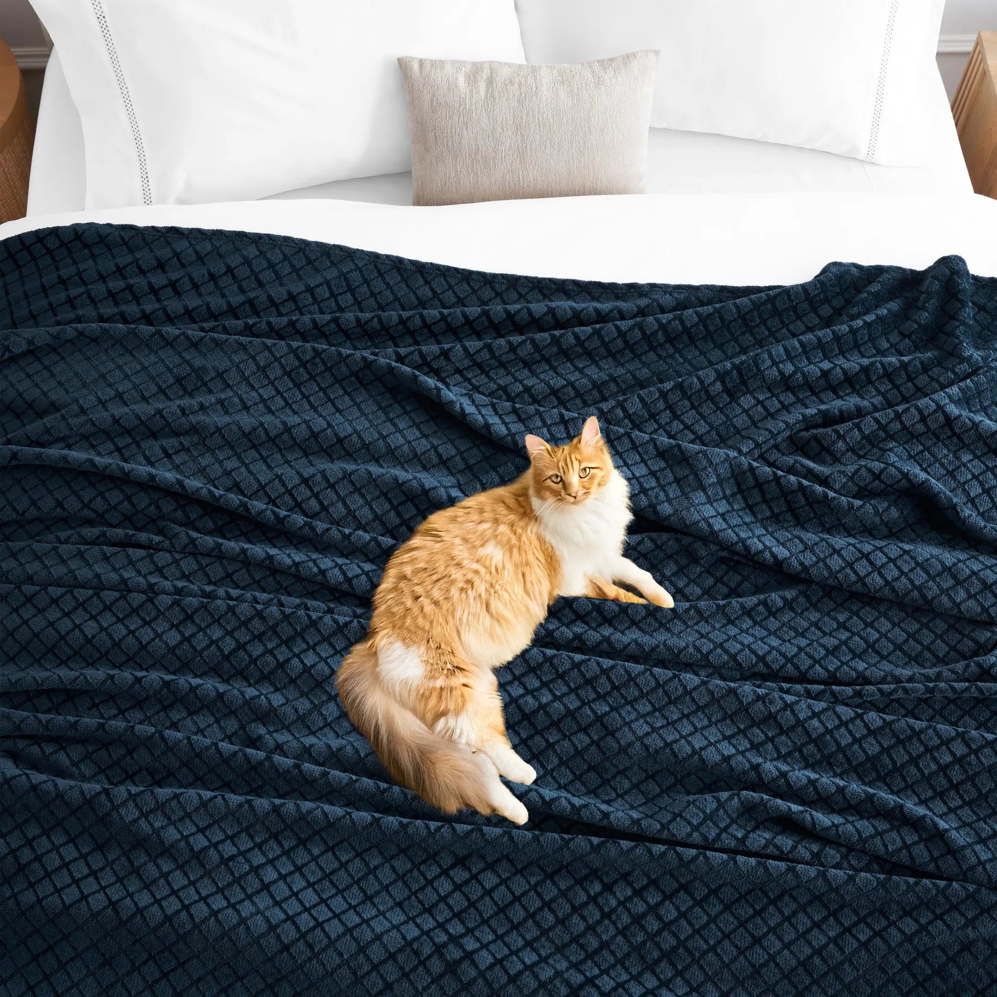 Flannel Fleece Blanket – Alaska Diamond Quilted - Warm and Plush - Blanket by Superior Brand