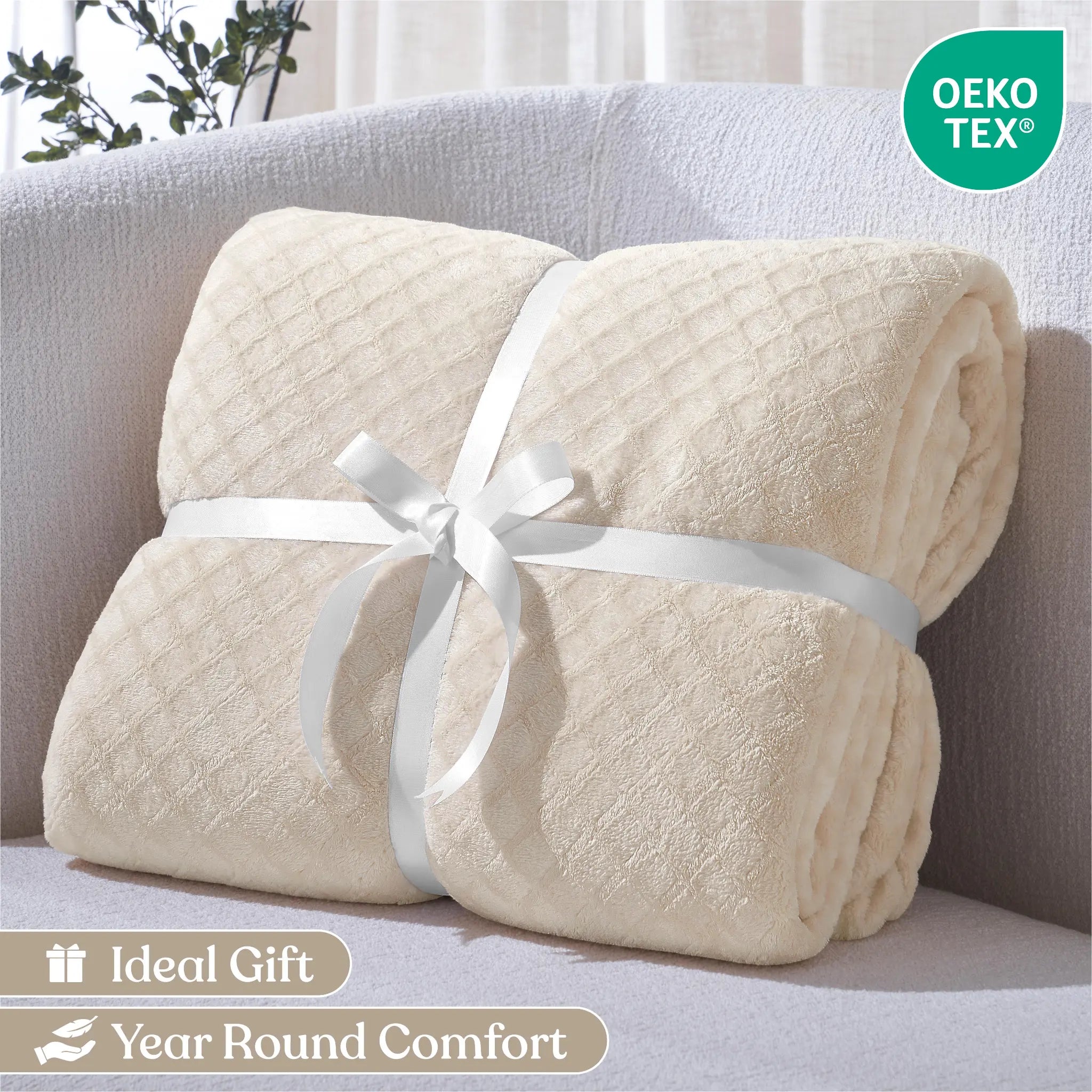 Flannel Fleece Blanket – Alaska Diamond Quilted - Warm and Plush - Blanket by Superior Brand