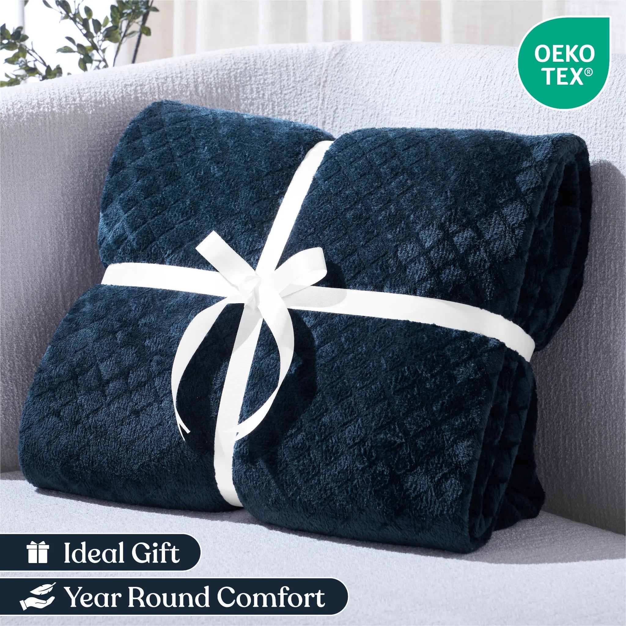 Flannel Fleece Blanket – Alaska Diamond Quilted - Warm and Plush - Blanket by Superior Brand