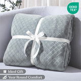 Flannel Fleece Blanket – Alaska Diamond Quilted - Warm and Plush - Blanket by Superior Brand