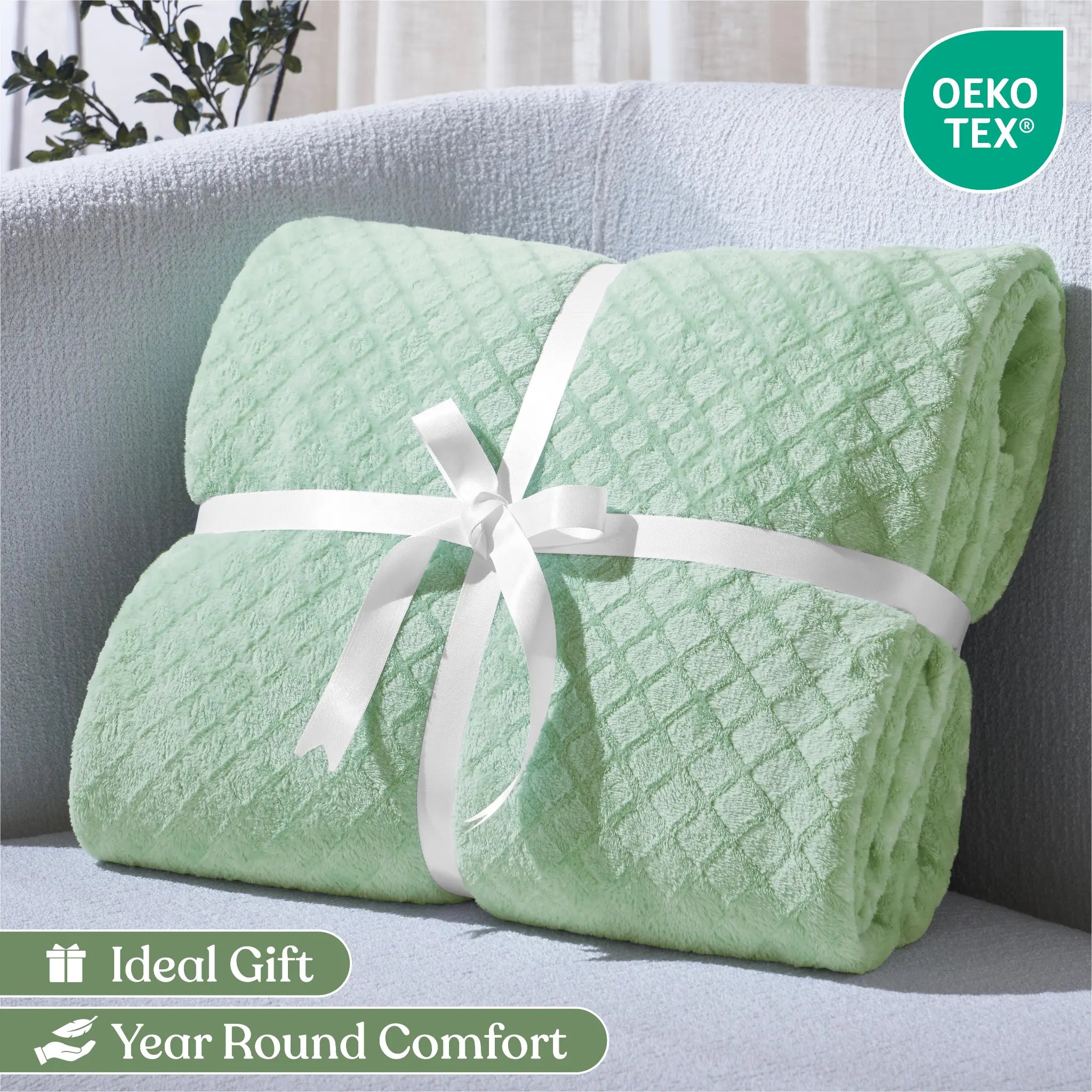 Flannel Fleece Blanket – Alaska Diamond Quilted - Warm and Plush - Blanket by Superior Brand